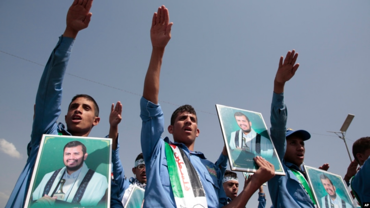 Houthi fighters in Yemen