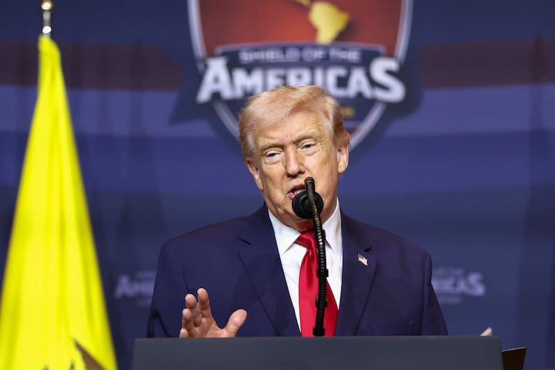 US President Donald Trum