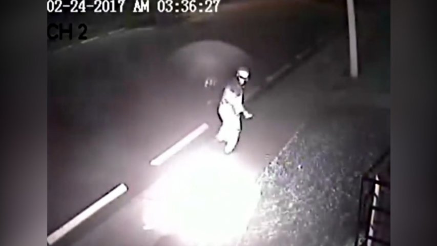 Footage shows suspect of February arson attack on Florida Mosque