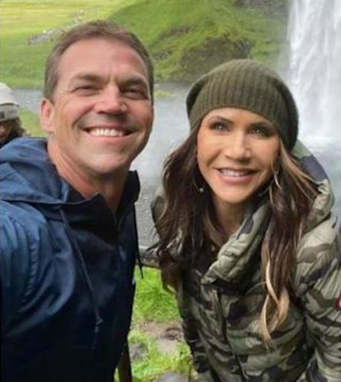 Kristi Noem with Bryon Noem