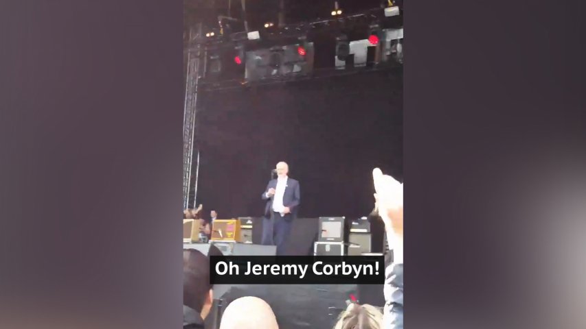 Jeremy Corbyns surprise concert appearance whips up crowd at Libertines gig