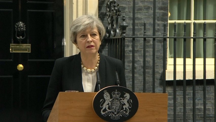 UK Prime Minister Theresa May condemns callous terrorist attack in Manchester