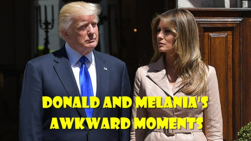 Watch Donald and Melanias awkward moments
