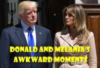 Watch Donald and Melanias awkward moments Watch Donald and Melanias awkward moments