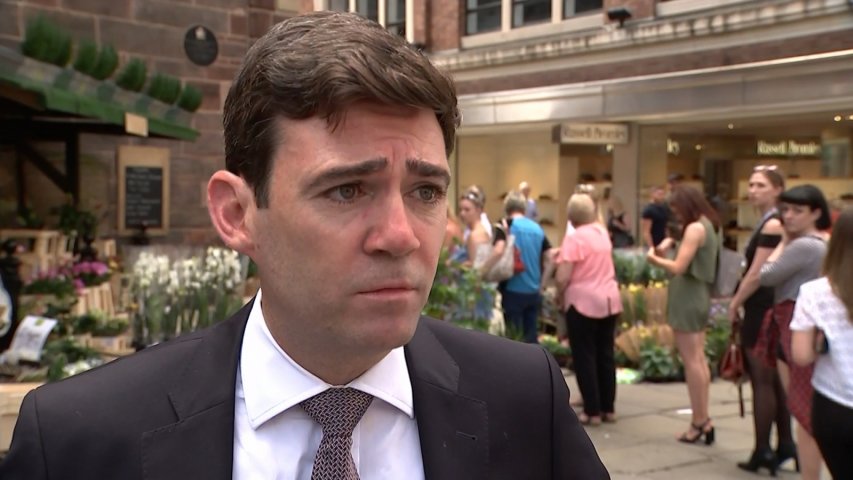 Mayor Andy Burnham praises inspirational people of Manchester after attack