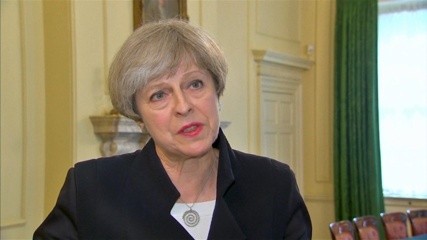 Theresa May: UK security threat level lowered after significant police activity