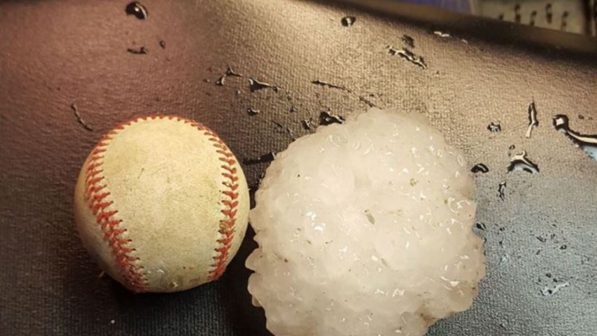 Freak hail larger than baseballs batters Missouri
