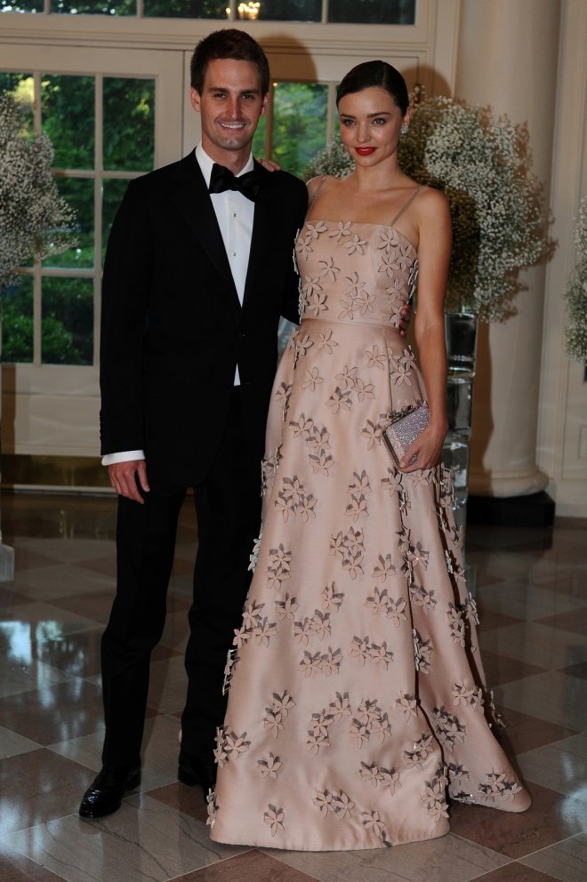 Miranda Kerr and Evan Spiegel