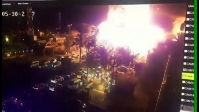 CCTV footage shows explosion at Baghdad ice cream shop that killed 13 CCTV footage shows explosion at Baghdad ice cream shop that killed 13