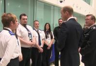 Prince William makes surprise visit to Manchester to meet terror attack heroes
