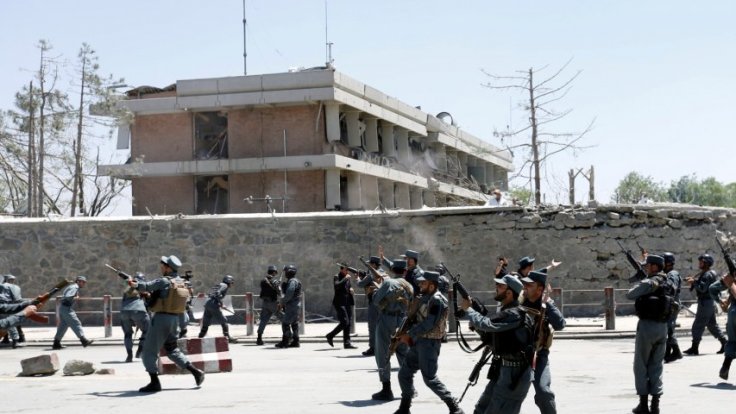 Afghanistan police fire into air above anti-government protesters in Kabul