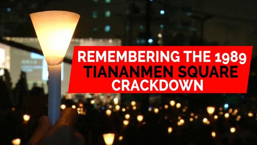 Candlelight vigil in Hong Kong commemorates 1989 Tiananmen Square crackdown