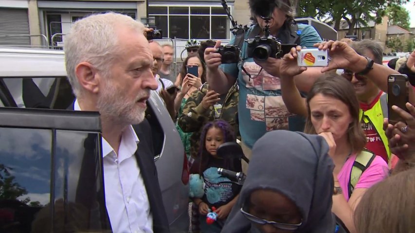 Jeremy Corbyn says truth behind London Tower fire will come out