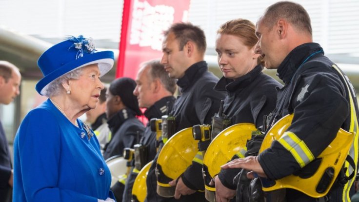 Queen Elizabeth and Prince William meet locals affected by Grenfell Tower fire