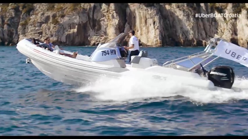 UberBOAT setup in Croatia for island hoppers