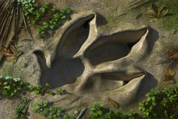 Scientists think the footprint depressions filled with water laden with bacteria, which created the conditions that allowed dissolved minerals to accumulate layer by layer.