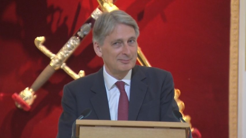 UK Chancellor Philip Hammond mocks predecessor George Osborne