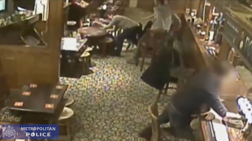 Wood Green assault: CCTV footage shows racially charged attack in north London pub