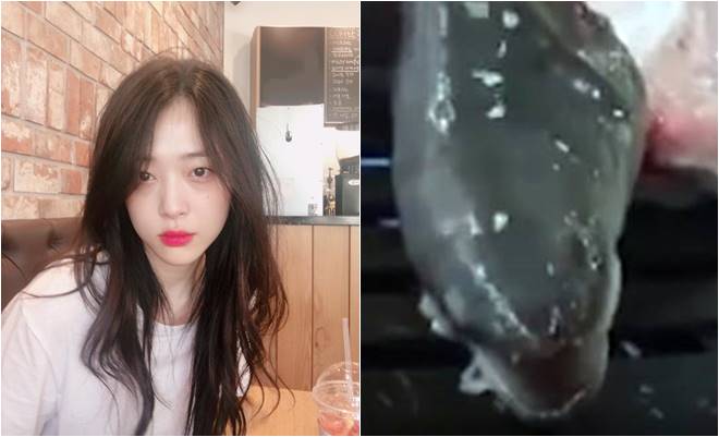 Sulli criticized again for posting video of live eel being grilled Sulli criticized again for posting video of live eel being grilled