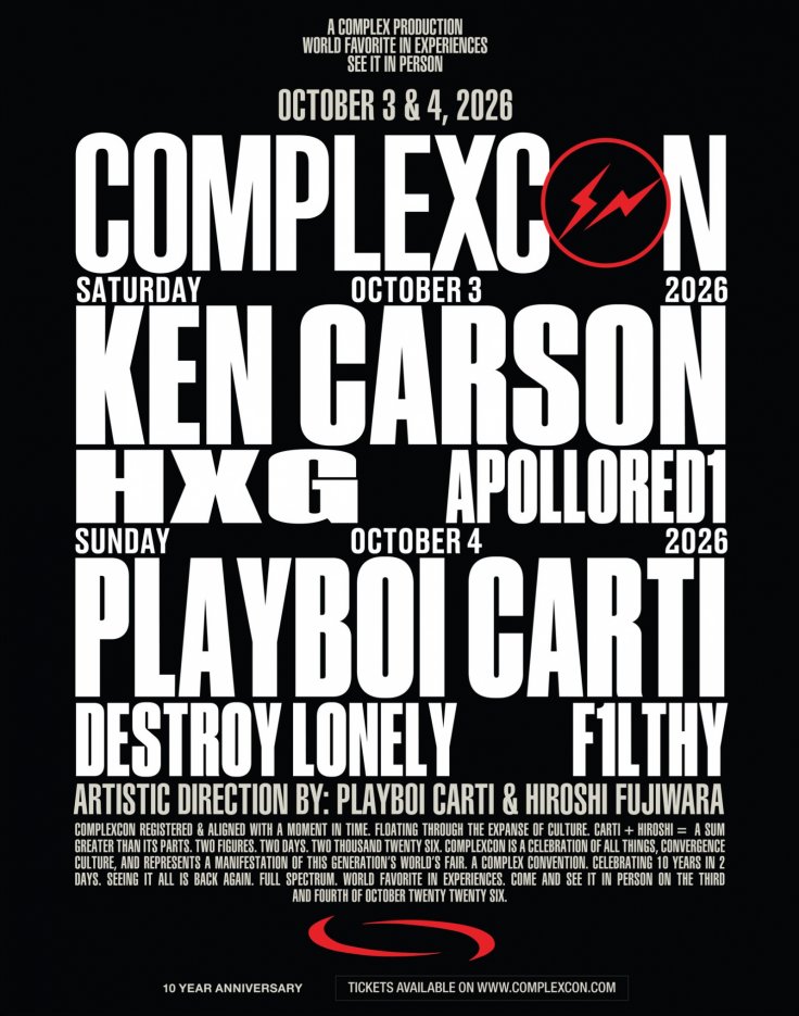 ComplexCon 2026: Full Schedule, Performances, Exclusive Drops,...