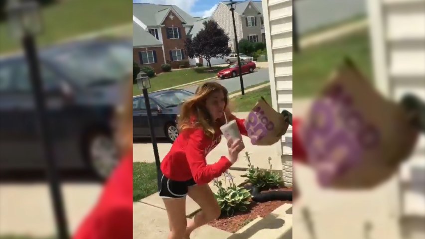 Girl dropping McDonalds takeaway breaks the internets heart