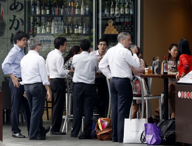 Singapore vending machine cafe