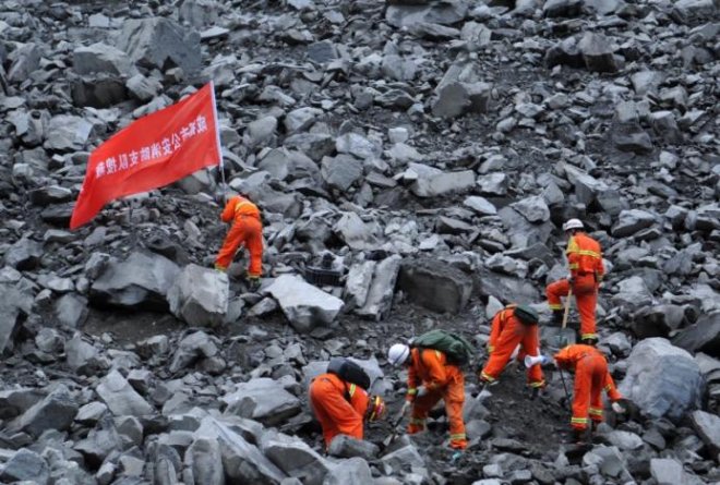 China landslide